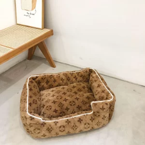 plush dog bed