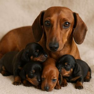 can dachshunds give birth?